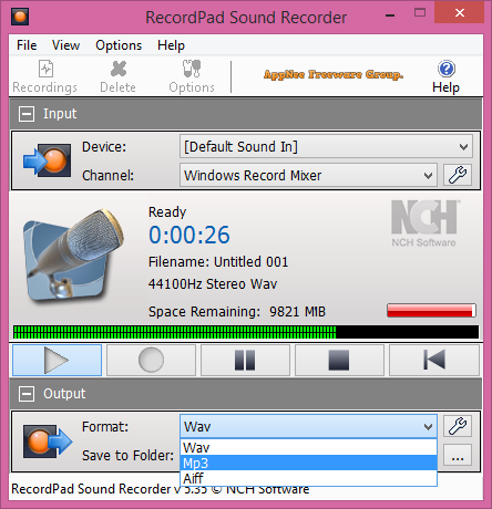 sound recording software for mac os x